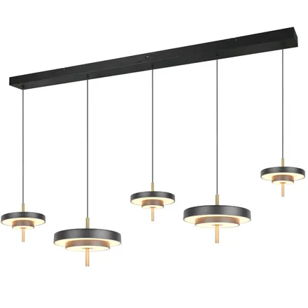 Laelamp Keaton 5 must/messing