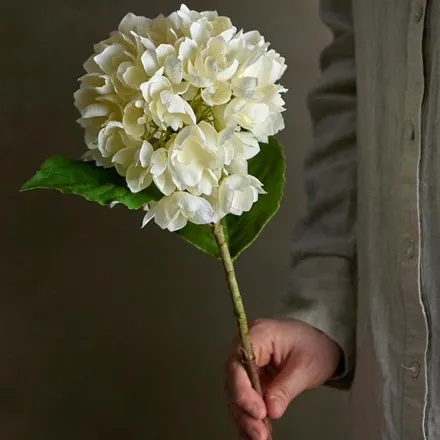 Kunstlill Hydrangea H56 valge