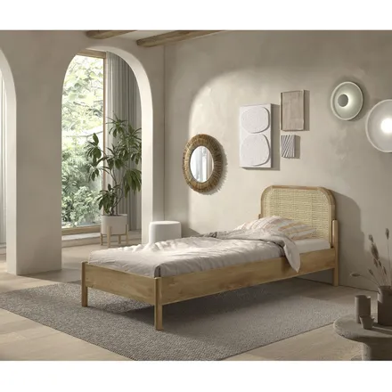 Voodi Olive Rattan 90x200 tamm