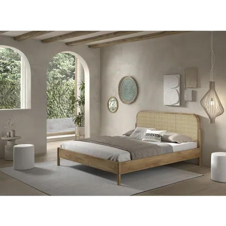 Voodi Olive Rattan 180x200 tamm