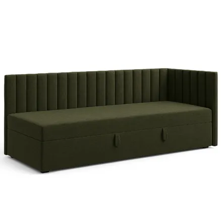 Pesukastiga voodi Klaus parem 90x200 tumeroheline