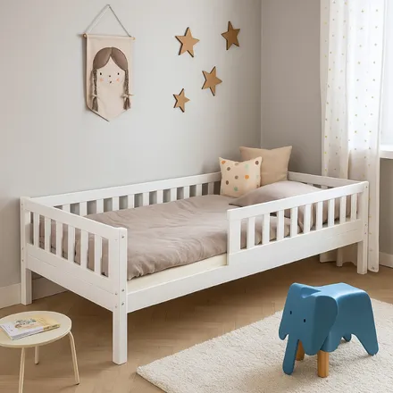 Lastevoodi Arabella piirdega 90x200