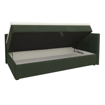 Pesukastiga voodi Ken 100x200 roheline