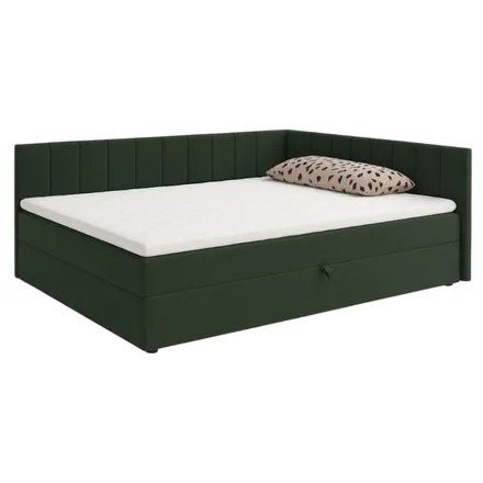 Pesukastiga voodi Ken 100x200 roheline