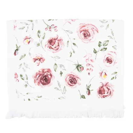 Külaliste käterätik Roosid 40x66 valge/roosa