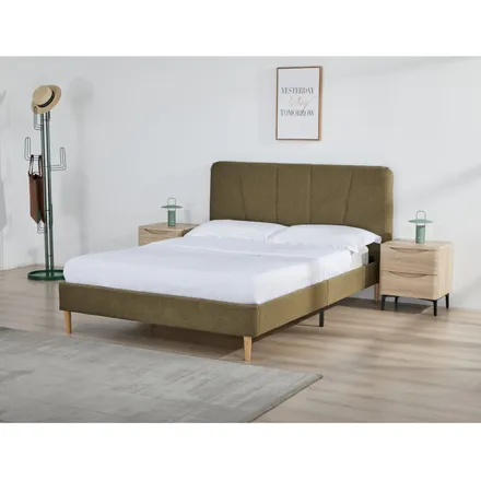 Voodi Elys 140x200 oliiv