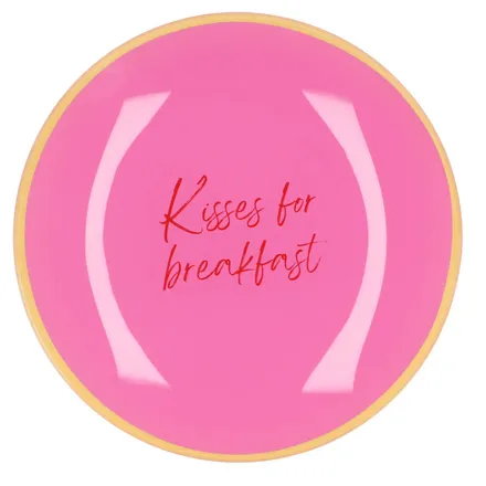 Taldrik Kisses For Breakfest D18 roosa