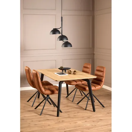 Söögilaud Ziida 160x90 tamm/must