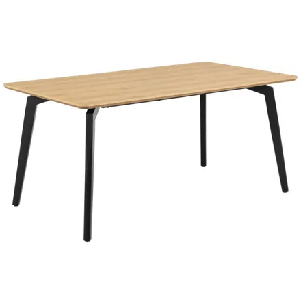 Söögilaud Ziida 160x90 tamm/must