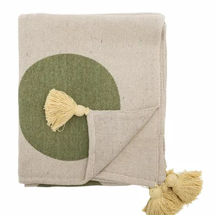 Bloomingville pleed Cennie 160x130 beež/roheline