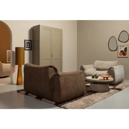 WOOOD Loveseat tugitool Baggy pruun