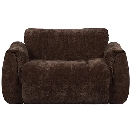 WOOOD Loveseat tugitool Baggy tumepruun