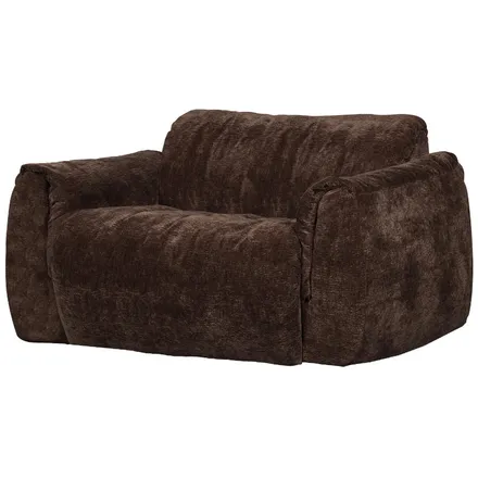 WOOOD Loveseat tugitool Baggy tumepruun