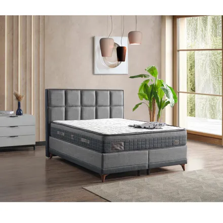 Kontinentaalvoodi Pablee 160x200 tumehall