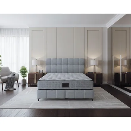 Kontinentaalvoodi Stonne 160x200 helehall