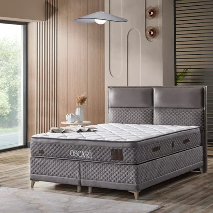 Kontinentaalvoodi Ossyla 160x200 tumehall