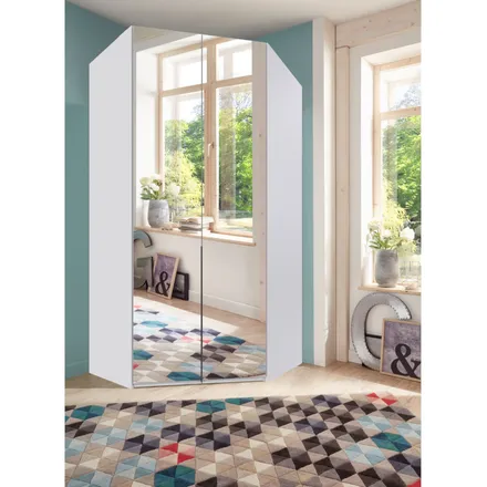 Nurgakapp+peegel New York A Black 2u H236 valge