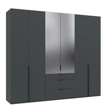 Riidekapp+peegel New York A Black 6u3s H236 grafiithall