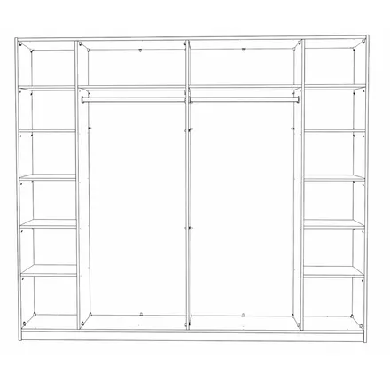 Riidekapp Lago 2lu 184 liivatamm