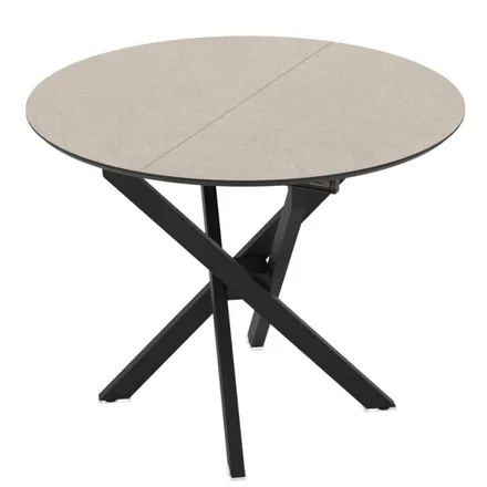 Pikendatav söögilaud Ruta 95x95/125 taupe/must