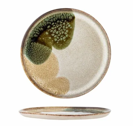 Bloomingville taldrik Jules D22 roheline/beež