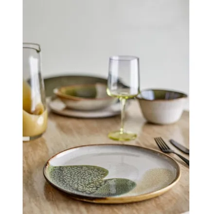 Bloomingville taldrik Jules D28.5 roheline/beež