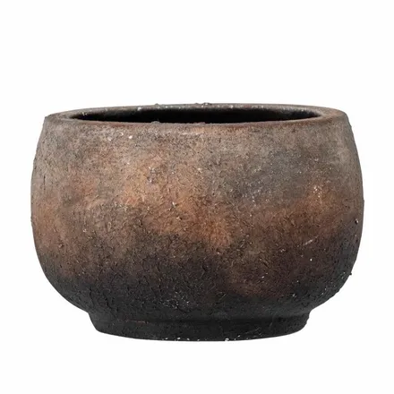 Bloomingville lillepott Thira H10.5 pruun