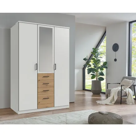 Riidekapp+peegel Cottbus 3u4s artisan/valge