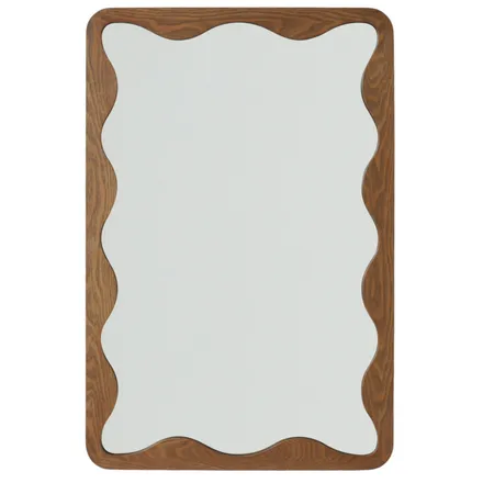 Peegel Wavy 60x90 pruun