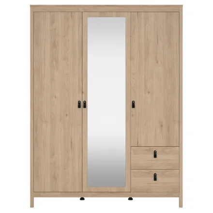 Riidekapp Madrid peegliga 3u2s hickory