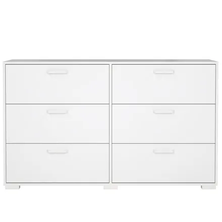 Kummut Sofia 3+3s valge kõrgläige