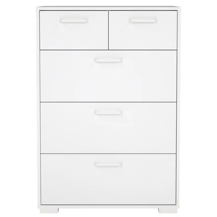 Kummut Sofia 3+2s valge kõrgläige