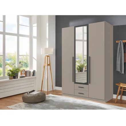 Riidekapp+peegel Marburg 2u2s sahara/grafiit