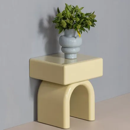 WOOOD abilaud Zorel 57x50 helekollane