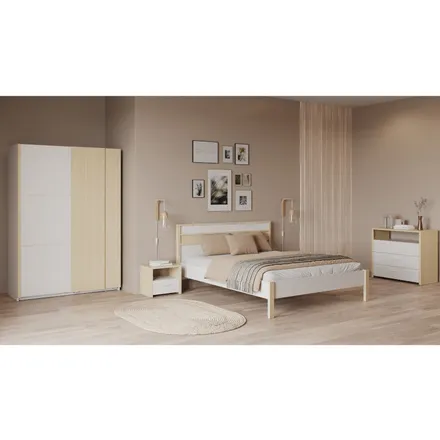 Riidekapp Heva 2lu vicenza tamm/valge