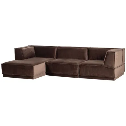 WOOOD nurgadiivan Manu vasak pruun