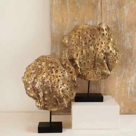 Dekoratiivkuju Coral H55 kuldne