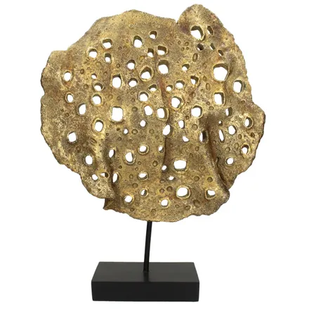 Dekoratiivkuju Coral H55 kuldne