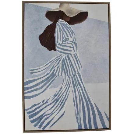 Seinapilt Plaque Lady 60x90 sinine