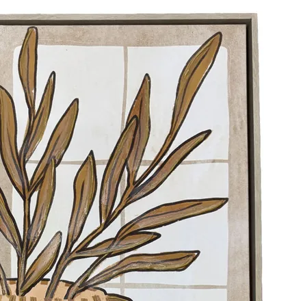 Seinapilt Leaves Ochre 60x90 pruun