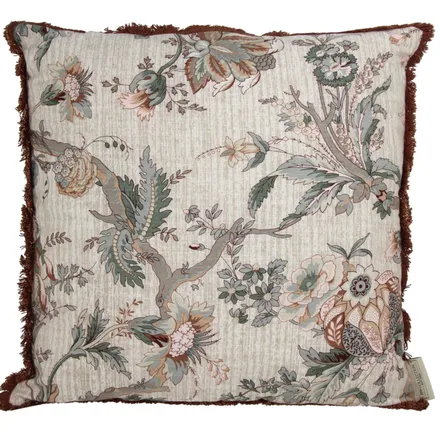 Dekoratiivpadi Floral 45x45 pruun