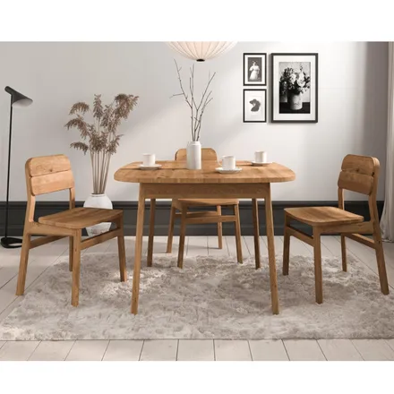 Söögilaud Rhett-Tw 110x90 õlitatud tamm