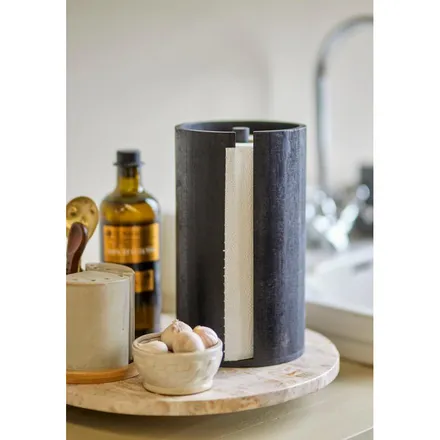 Bloomingville köögipaberihoidja Celian H25.5 must