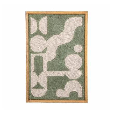 Bloomingville seinapilt Longton 45x65 roheline