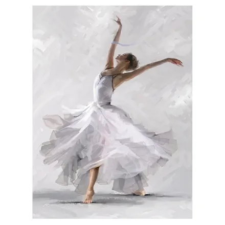 Seinapilt Dancer 60x80 valge