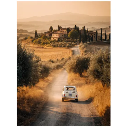 Seinapilt Golden Road 60x80