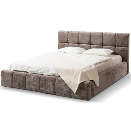 Pesukastiga voodi Dice 160x200 taupe