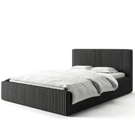 Pesukastiga voodi Farese 180x200 must