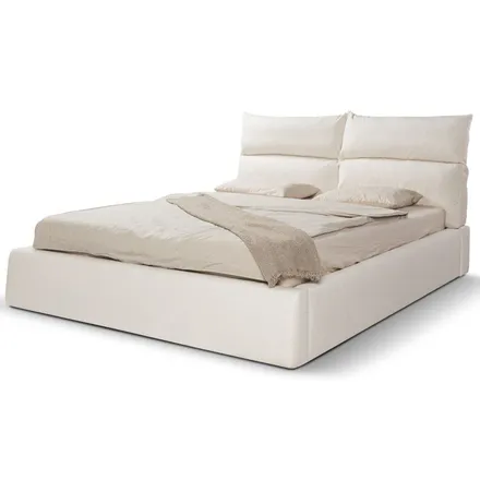 Pesukastiga voodi Malibu 160x200 valge
