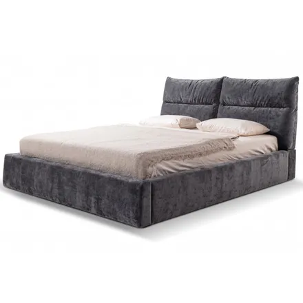 Pesukastiga voodi Malibu 160x200 tumehall